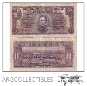 Uruguay Billete 10 Pesos 1939 P-37a/CR-10.V.1 VF (Serie A)