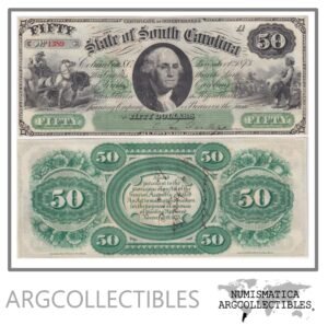 Estados Unidos USA Billete 50 Dolares 1873 Cr.18 UNC (South Carolina)
