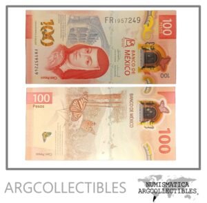 Mexico Billete 100 Pesos 2024 P-139 UNC (Polimero) (100 Aniversario)