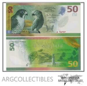 Santo Tome y Principe Billete 50 Dobras 2025 P-82 UNC (Polimero)