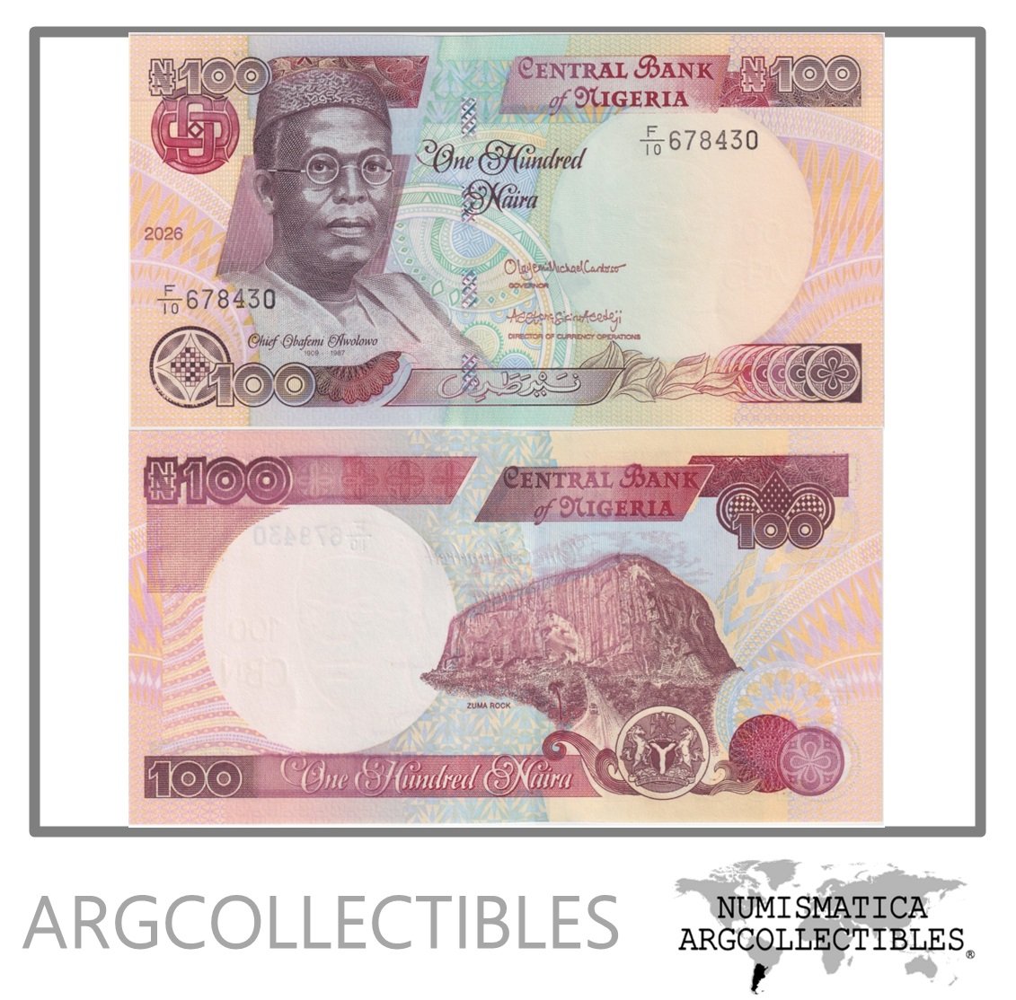Nigeria Billete 100 Naira 2026 P-28 UNC