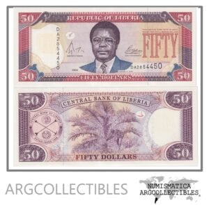 Liberia Billete 50 Dolares 2004 P-29b UNC