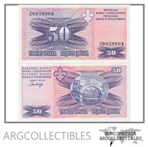 Bosnia y Herzegovina Billete 50 Dinara 1993 P-47 UNC