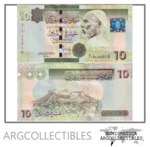 Libia Billete 10 Dinars 2009 P-73 UNC