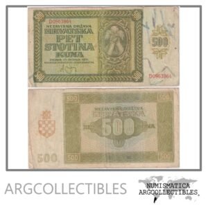 Croacia Billete 500 Kuna 1941 P-3 VF