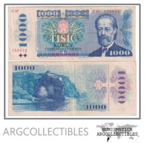Checoslovaquia Billete 1.000 Korun 1985 P-98 VF+