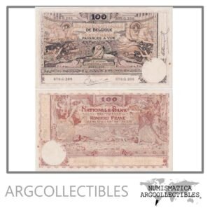Belgica Billete 100 Francos 1919 P-78 VF+
