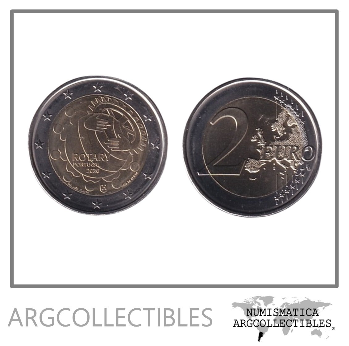 Portugal Moneda 2 Euros 2026 Bimetalica Rotary UNC