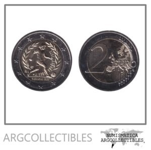 Eslovaquia Moneda 2 Euros 2026 Bimetalica 50 Aniversario Eurocopa Victoria Checoslovaquia UNC