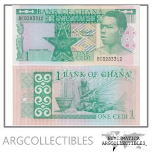 Ghana Billete 1 Cedi 1982 P-17b UNC