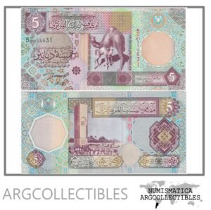 Libia Billete 5 Dinars 2002 P-65a UNC