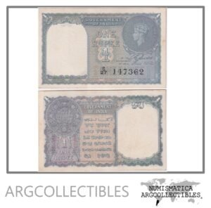 India Billete 1 Rupia 1940 P-25a AU (Rey Jorge VI)