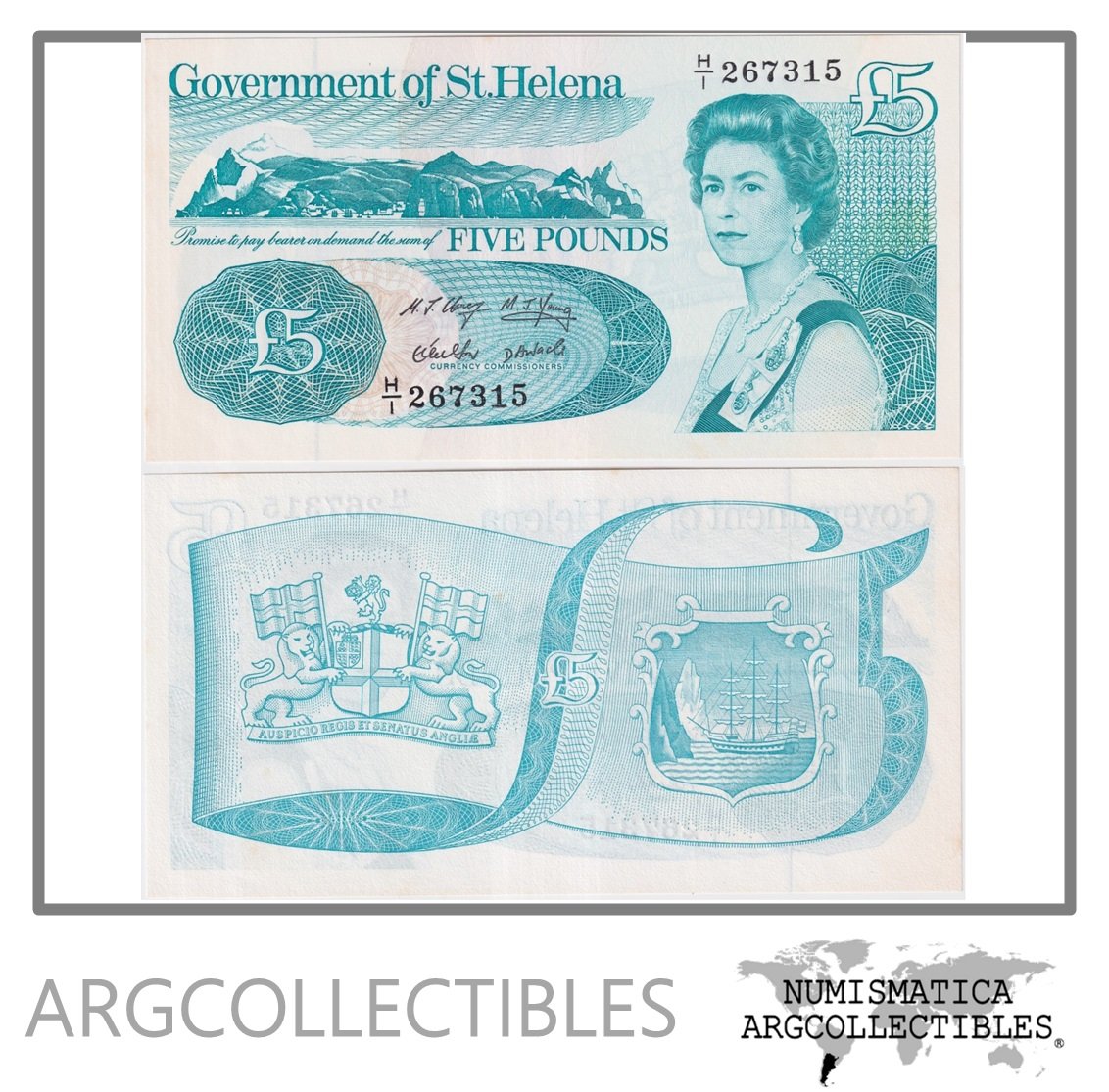 Santa Helena Billete 5 Pounds 1998 P-11 UNC