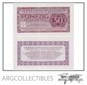Alemania Nazi Billete 50 Marcos 1944 P-M41 UNC (Pago Militar)