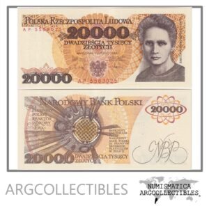 Polonia Billete 20.000 Zlotych 1989 P-152 UNC