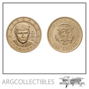 USA Moneda 1 Dolar 2026 P Laton 250 Aniversario Independencia TRUMP UNC