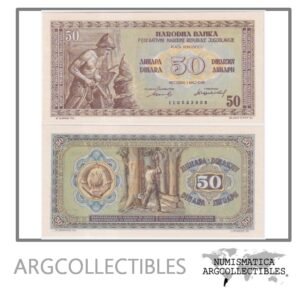 Yugoslavia Billete 50 Dinara 1946 P-64b UNC