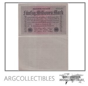 Alemania Billete 50.000.000 Marcos 1923 P-109a AU (Papel Gris)