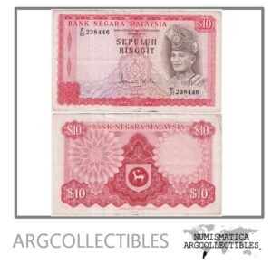 Malasia Billete 10 Ringgit 1976 P-15 VF+