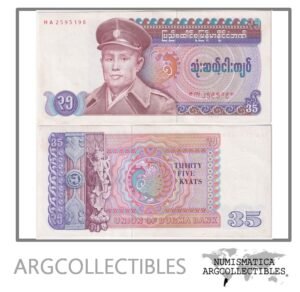 Burma Billete 35 Kyats 1986 P-63 AU