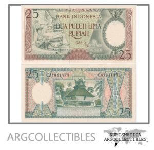 Indonesia Billete 25 Rupias 1958 P-57 UNC