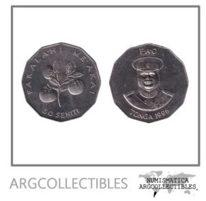 Tonga Moneda 50 Seniti 1996 Cuproniquel KM-71 FAO UNC