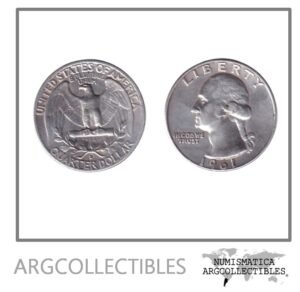 USA Moneda 1/4 Dolar 1961 D Plata 900 KM-164 XF