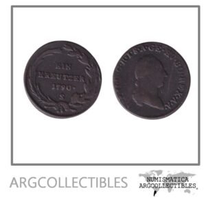 Austria Moneda 1 Kreuzer 1790 S Cobre Rey Jose II KM-2056 VF