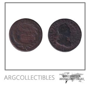 Italia (Milan) Moneda 1 Soldo 1777 S Cobre KM-186 Maria Teresa F