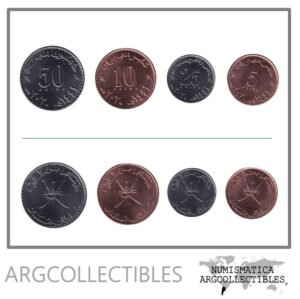 Oman Set x 4 Monedas 5-10-25-50 Baisa 2020 UNC