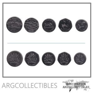 Malawi Set x 5 Monedas 1-5-10-20-50 Kwacha 2018-2024 UNC