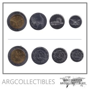 Yemen Set x 4 Monedas 1-5-10-20 Rials 1993-2009 UNC
